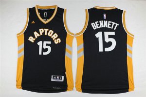 Maillot De Basket Toronto Raptors Anthony Bennett 15-16 Season Tissus Sportif Fans Edition Noir Or